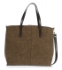 Hnedá elegantná kabelka s dlhými tmavohnedými rúčkami Grosso 15B014brwn