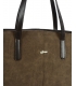 Brown elegant handbag with long dark brown handles Grosso 15B014brwn