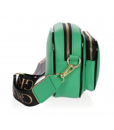 Green crossbody handbag with Grosso logo and strap JCS0011green