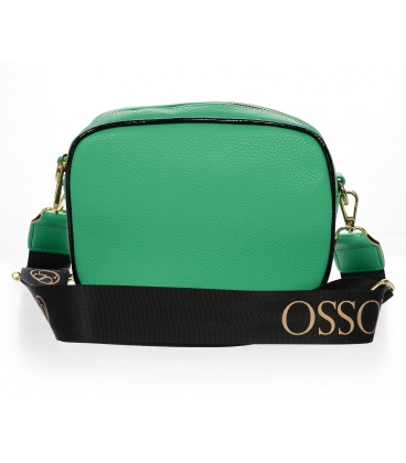 Zelená crossbody kabelka s logem a řemínkem Grosso JCS0011green