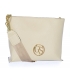 Béžová crossbody kabelka se zlatým řetízkem a řemínkem Grosso C22Mbeige