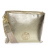 Gold crossbody handbag with gold chain and Grosso strap C22Mgold