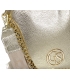 Zlatá crossbody kabelka se zlatým řetízkem a řemínkem Grosso C22Mgold