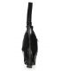 Black stylish handbag with patterned pocket 27B011black