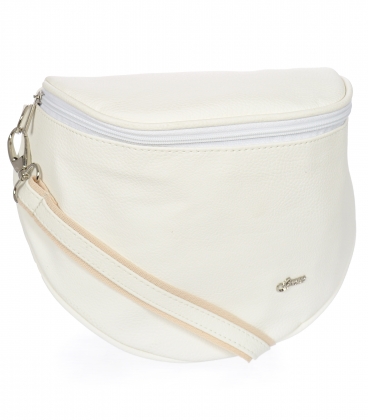 Biela jednoduchá crossbody kabelka GROSSO 20M006white