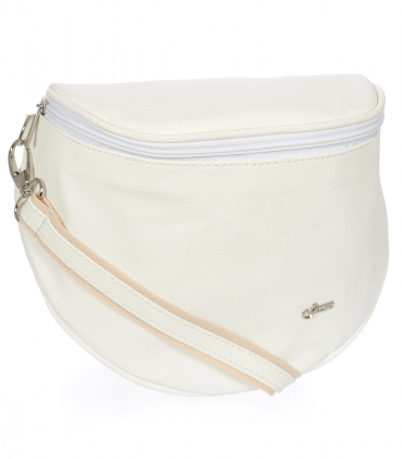 White simple crossbody handbag GROSSO 20M006white