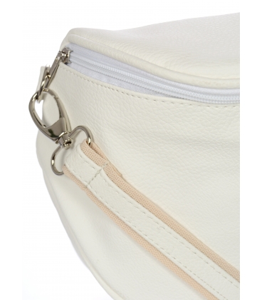 White simple crossbody handbag GROSSO 20M006white