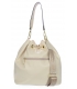 Beige handbag with drawstring Grosso 19B019cream