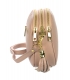 Pink leather crossbody handbag with GROSSO tassel