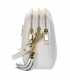 White leather crossbody handbag with GROSSO tassel