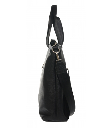 Black handbag with suede element Grosso 17B013