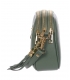 Green leather crossbody handbag with GROSSO tassel