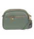 Green leather crossbody handbag with GROSSO tassel