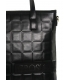 Čierna väčšia kabelka so štovrcovým vzorom Grosso 12B027black