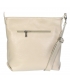 Béžová jednoduchá kožená kabelka s logom GROSSO GSKK0015beige