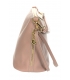 Pink smaller crossbody handbag with gold applications GSMC212 pink