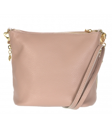 Rózsaszín kisebb crossbody kézitáska arany applikációkkal GSMC212pink
