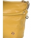 Horčicovo žltá menšia crossbody kabelka so zlatými aplikáciami GSMC212 mustard