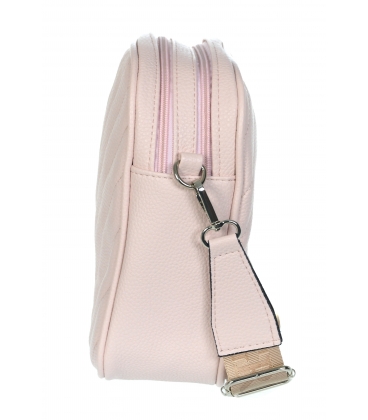 Ružová prešívaná crossbody kabelka Grosso JCS0012pinkwhtred