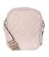 Pink quilted crossbody handbag Grosso JCS0012pinkwhtred