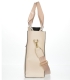 Bege larger square shopper handbag Grosso 11b014 Pearl