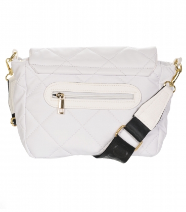 Biela crossbody kabelka s prešívaním JPS0211white