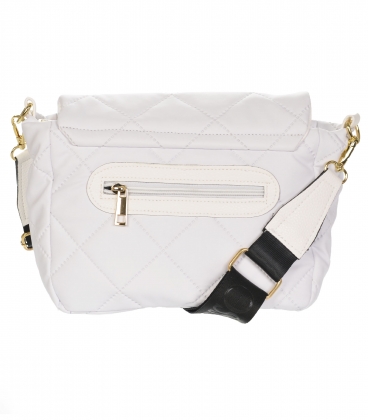 White crossbody handbag with quilting JPS0211white