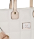 White quilted handbag with metal strap GS22V0010white GROSSO