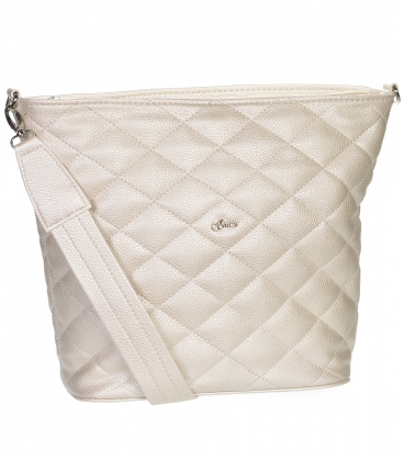 Pearl quilted crossbody handbag Grosso 19B016pearl