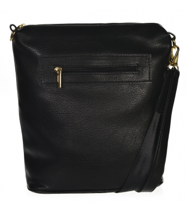 Jednoduchá čierna crossbody kabelka Grosso 19B016black