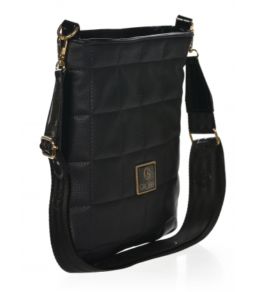 Černá prošívaná crossbody kabelka Grosso M188black