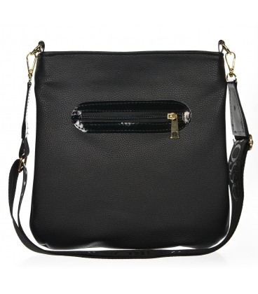 Čierna prešívaná crossbody kabelka Grosso M188black