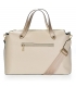 Beige square handbag with gold handles MK2022beigegold