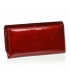 Női egyszerű piros lakkozott pénztárca GROSSO 111