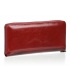 Dámska červená vzorovaná lakovaná peňaženka so zipsovým zapínaním PN29