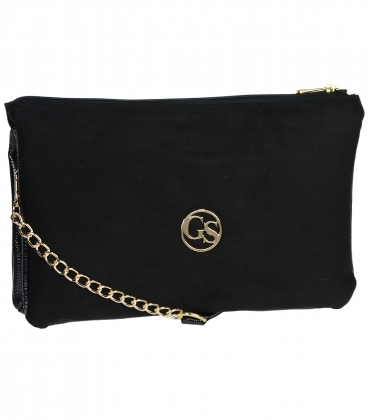 Beige crossbody handbag with decorative embroidery and chain Grosso C22Mbeigeflowers