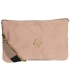 Beige crossbody handbag with decorative embroidery and chain Grosso C22Mbeigeflowers