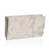 Women's beige lacquered wallet with a fine GROSSO pattern