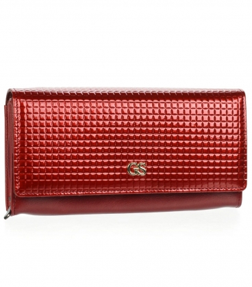 Dámská červená lakovaná peněženka GROSSO 3369