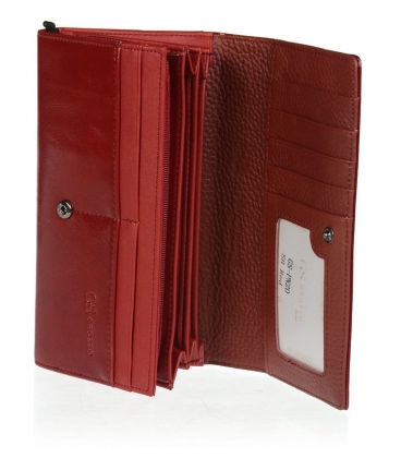 Női egyszerű piros lakkozott pénztárca GROSSO 3369