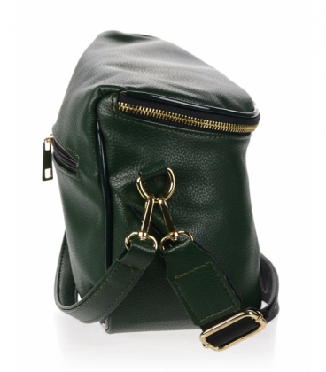 White crossbody handbag with decorative embroidery and chain Grosso C22Mwhiteflowers