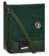 Zöld crossbody táska szálcsiszolt bőrrel