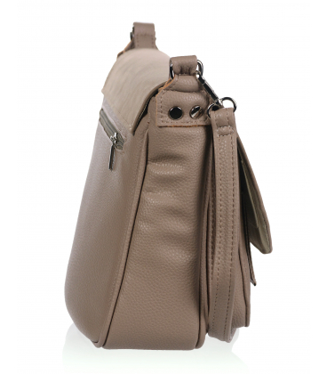 Bézs crossbody kézitáska nyomtatással