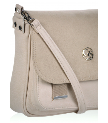 Bézs crossbody kézitáska nyomtatással