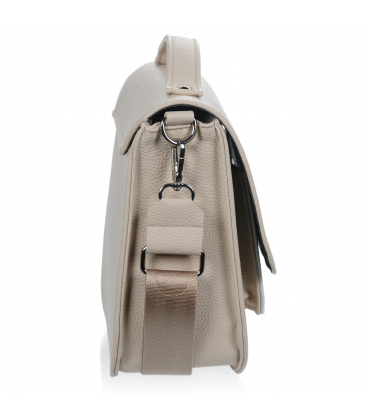 Béžová crossbody kabelka s potiskem