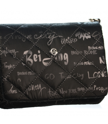 Béžová crossbody kabelka s potiskem