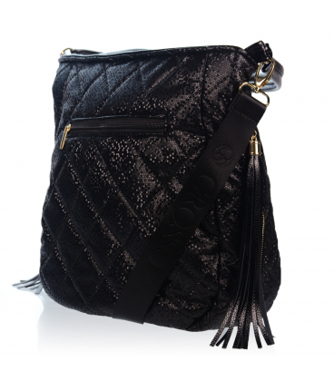 Bézs crossbody kézitáska nyomtatással