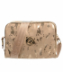 Bézs crossbody kézitáska nyomtatással