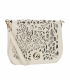 Béžová crossbody kabelka s potiskem