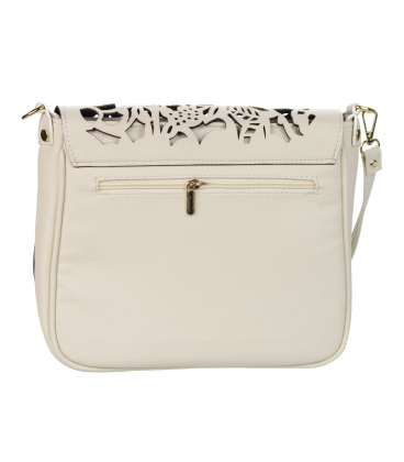 Bézs crossbody kézitáska nyomtatással